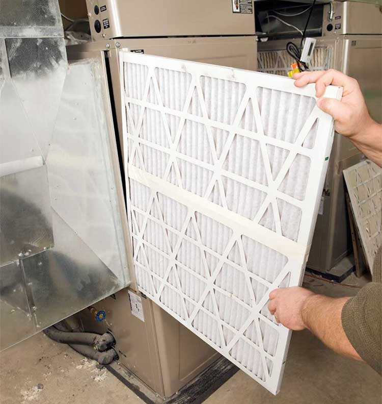 Heating maintenance - changing furnace filter