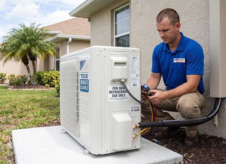 System checking duding Heating maintenance